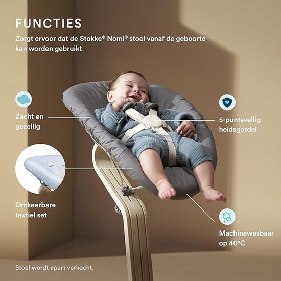 Stokke® Nomi® Newborn Set - Grijs/Grijs Blauw