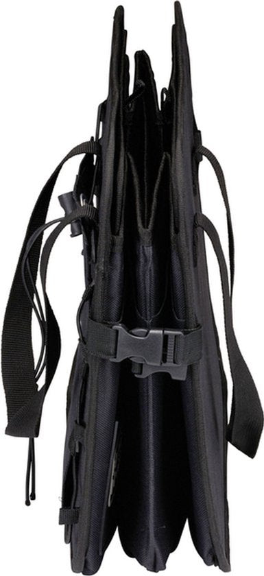 BLACK+DECKER Kofferbak Opbergbox - 59 x 36 x 30 CM - 2 Vakken - Extra Zijvakken - Met Handvatten - Zwart