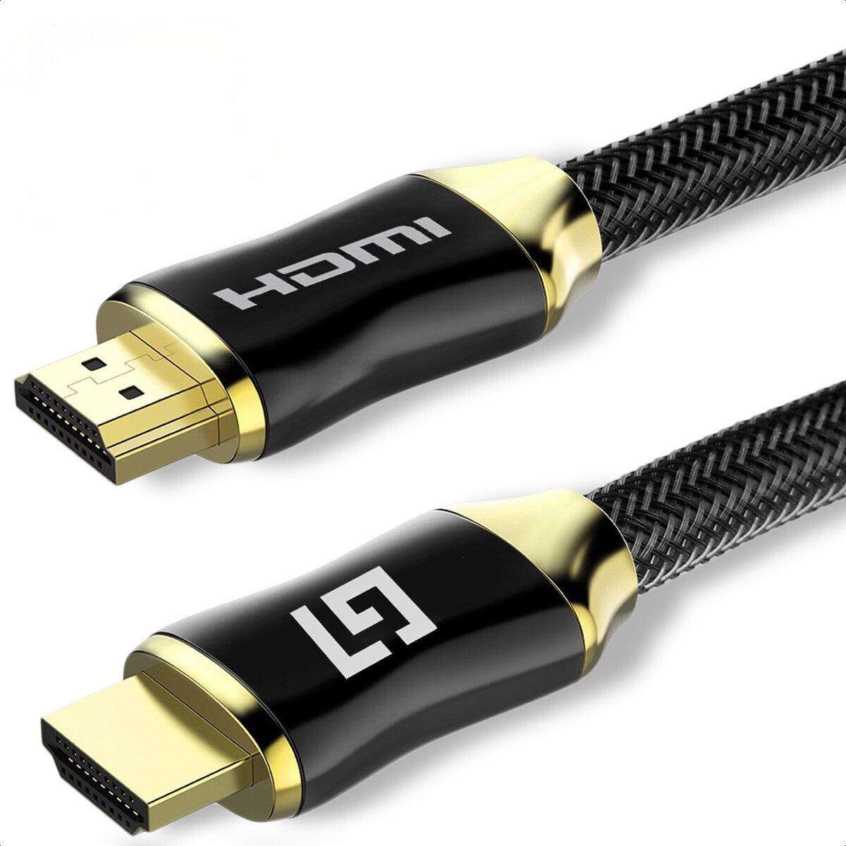 LifeGoods HDMI Kabel 2.0 Gold Plated - High Speed Cable - 18GBPS - Full HD 1080p - 3D - 4K (60 Hz)- Ethernet - Audio Return Channel - HDMI naar HDMI - Male to Male - Voor TV - DVD - Laptop - Tablet - PC - Beeldscherm - Beamer - 1.5 Meter