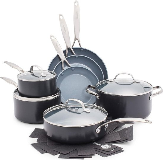 Greenpan Valencia Pro 16-Delige Keramische Pannenset - CC000763-001
