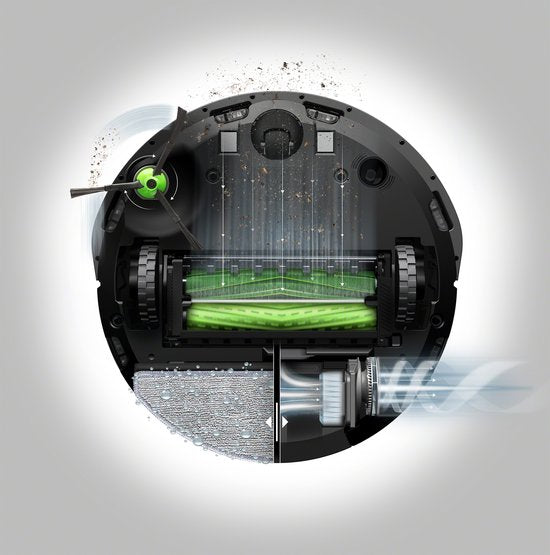 iRobot Roomba Combo® i8+ - Robotstofzuiger met Dweilfunctie - Zelfledigend - Ideaal voor Huisdieren - i8578