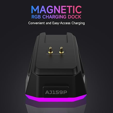 DAIDAI  AJAZZ AJ159P Draadloze Gaming Muis met RGB Charging Dock – PAW3395 – 26.000 DPI – 56 g