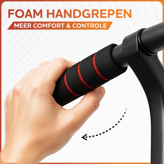 Fitby Pull Up Station - Krachtstation - Pull Up Bar - Dip Station - Optrekstang - Home gym - Fitness - Hoogte Verstelbaar - Zwart