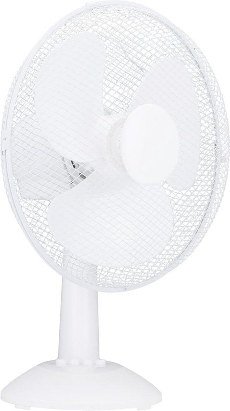 Lifetime Air Tafelventilator 35W - Ventilator voor Tafel en Bureau - met Handvat, 3 Snelheden en Kantelbare Functie - Geruisloos 65dB - Wit