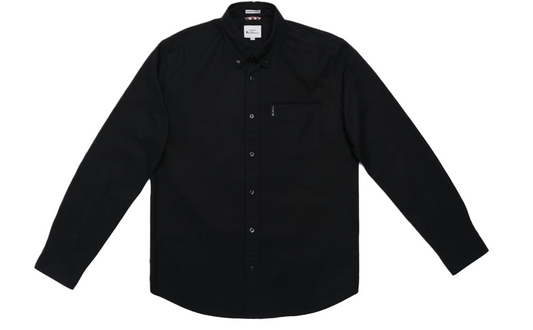 Ben Sherman Signature Oxford Overhemd Heren | Maat S | Zwart | 100% Biologisch Katoen