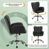 Yaheetech Ergonomische Bureaustoel met Armleuningen en Wielen - Zwart - 65,5 x 64,5 x 83-93 cm