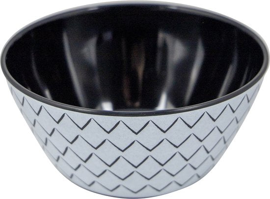 Bo-Camp - Servies - Mix & Match - 16 Stuks - Zwart/Wit