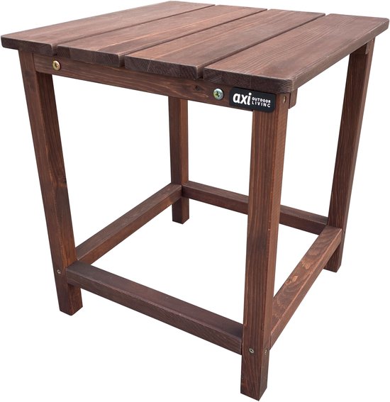 AXI Tess Bijzettafel Coffee – Houten tuintafeltje – Vierkant – 40,5 x 40,5 x 46 cm – FSC 100% Hemlock hout – Voor tuin, terras en balkon