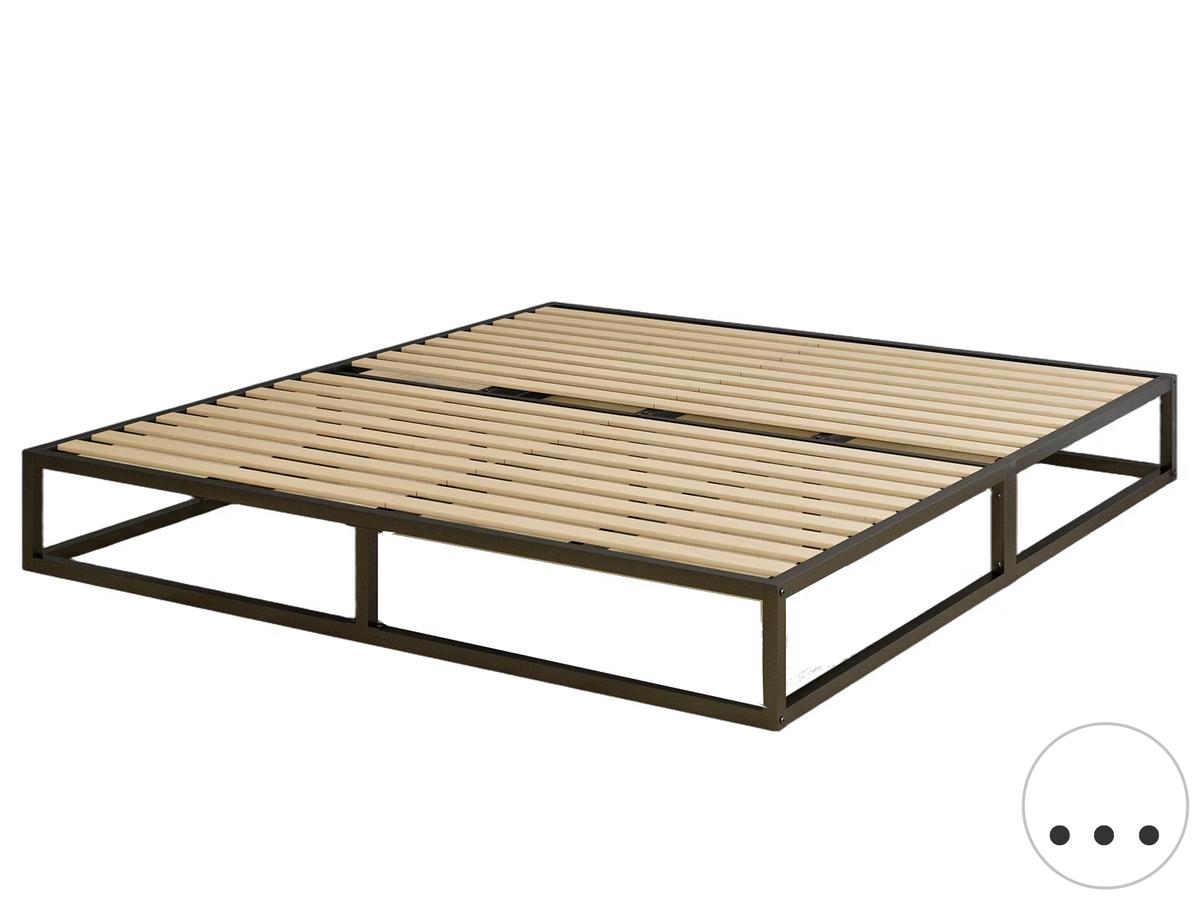 Emma Metalen Bed met Lattenbodem - 90 x 200 cm - Zwart