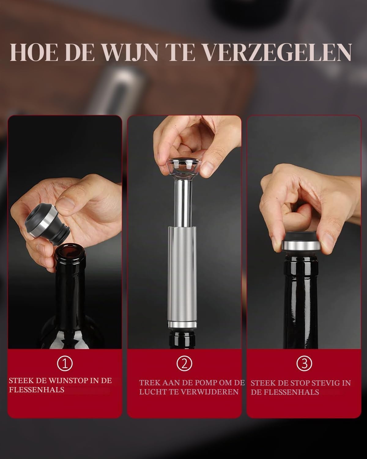 Circle Joy Elektrische wijnopenerset - Oplaadbaar met laadstation - Zilver