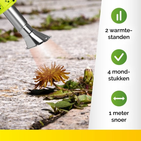 Kinzo Garden 3-in-1 Onkruidbrander Elektrisch, Verfbrander en BBQ-aansteker - 2000W