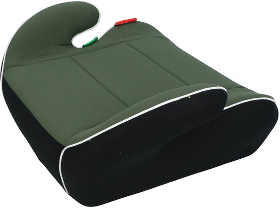 Carkids I-Size Zitverhoger Sam - Voldoet aan I-Size R-129 Norm - Voor Kinderen van 125-150cm – Afneembare & wasbare hoes - Flexibele installatie – Groen/Zwart