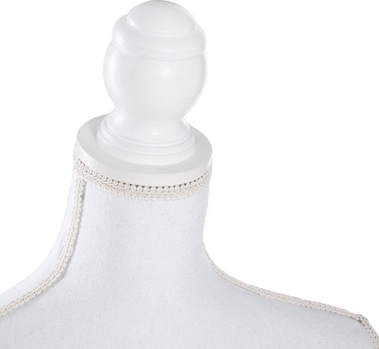 tectake® - paspop - damesbuste torso - wit - hoogte verstelbaar - 402566