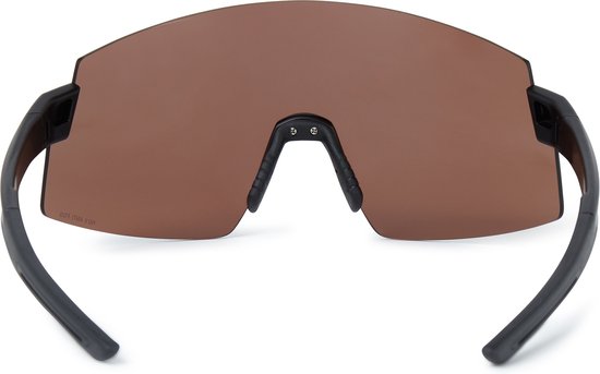 AGU Vigor XL HDII Bril Unisex - Zwart - Anti Fog en Hydrophobe behandeling - UV400 - 2 extra lenzen - Anti-allergeen Oorpootjes - Inclusief Opberghoes