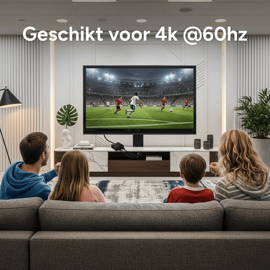 Skoov HDMI Splitter 1 in 2 uit - 4K HDMI Splitter Adapter - Kabel - 2 Poorten - Beeld Dupliceren - Universeel - Game - TV - PC - Extender