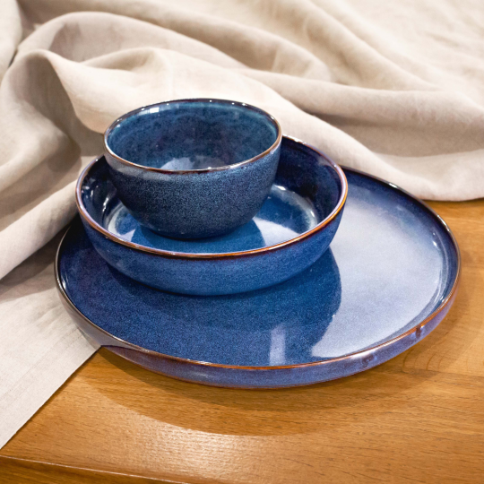Ardtime Serviesset - 18 Delig - Keramiek - Blauw