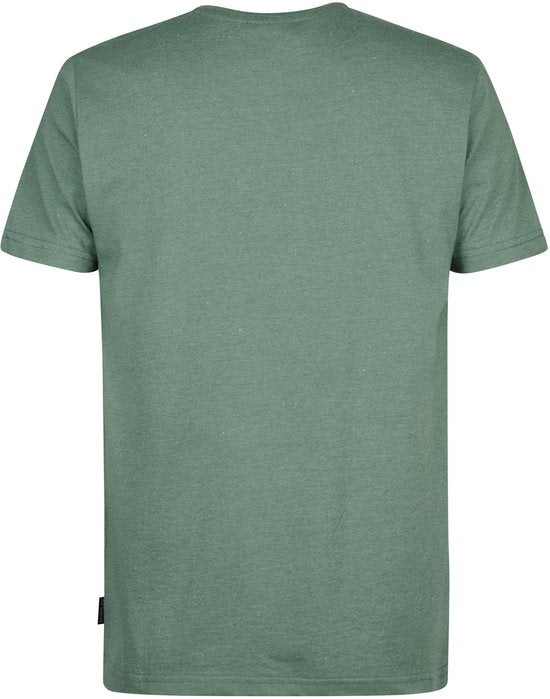 Petrol Industries - Heren Logo T-shirt Cosmos - Groen - Maat XXXL