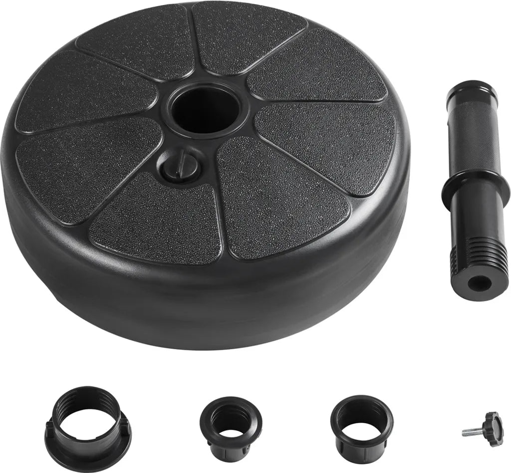 Yaheetech Parasolvoet - Vulbaar - Rond - 46x46x33 cm - Zwart