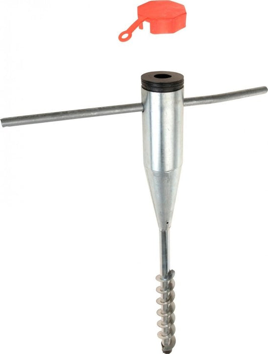 Redcliffs Parasolhouder - 58 cm - Metaal - Universeel - Grondboor - 25-55 mm - Zilver
