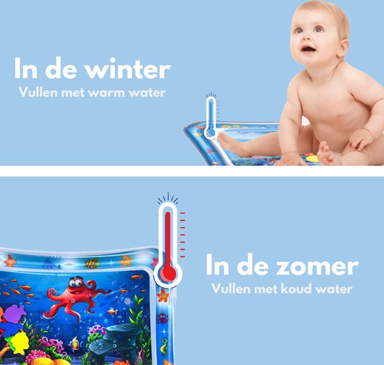 Spoused Waterspeelmat - Watermat - Speelmat baby - Speelkleed baby - Tummy Time - Luxe Geschenkdoos