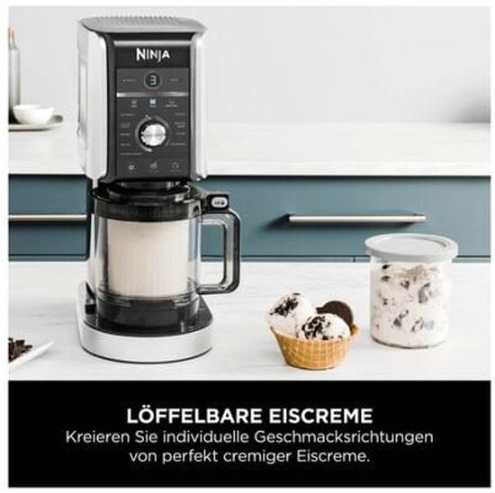 Ninja Creami Deluxe - 10-in-1 IJsmachine - Ice Cream Maker voor Roomijs, Milkshake, Slushi, Smoothie Bowl en meer - Foodi - NC501EU