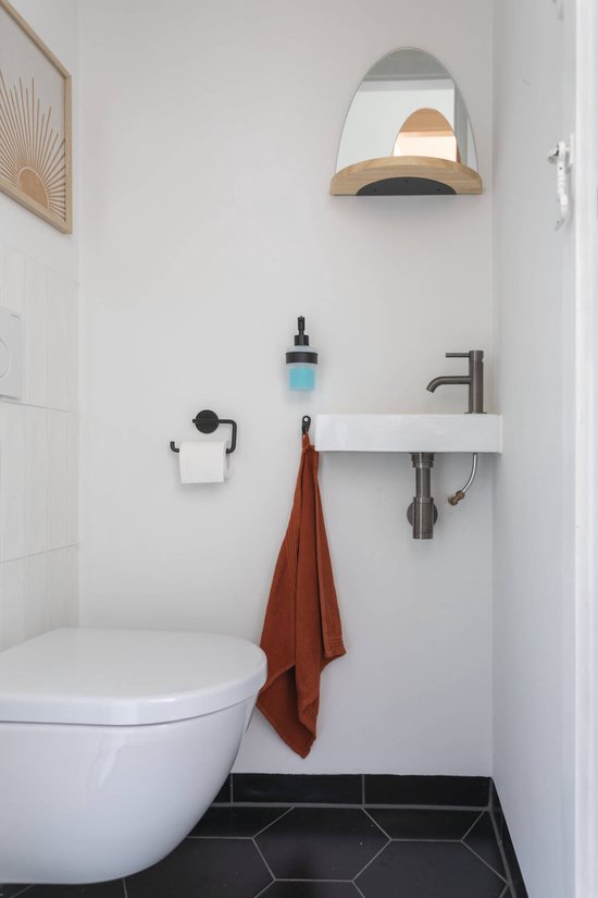 Haceka Kosmos - Toiletrolhouder - Mat zwart