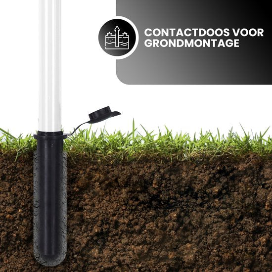 Vonia Droogmolen - Droogrek - Droogmolen met Grondanker - 45 meter Drooglengte - Wit