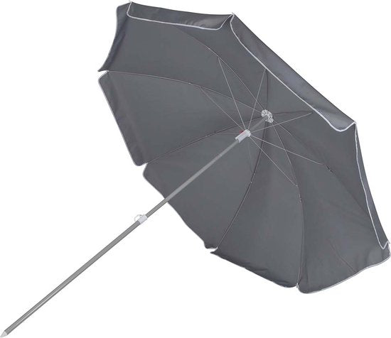 Bo-Camp - Parasol - Met knikarm - Ø 165 cm - Grijs
