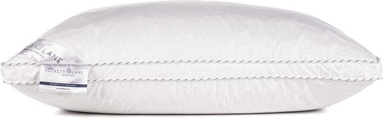 Heckett Lane – Platinum Boxkussen Ganzendons – 60 x 70 cm – Voorzien Van 90% Ganzendons En Downpass Certificaat – Voor Nekondersteuning – Wit Katoen-Perkal