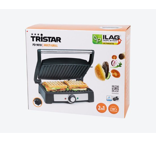 Multigrill 1500 Watt 27,8 x 17 anti-aanbak