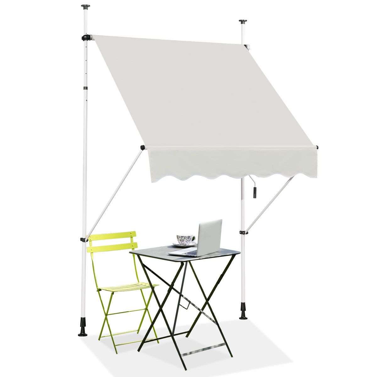 Coast Telescopische Luifel - Waterdicht - 150 x 120 cm - Beige