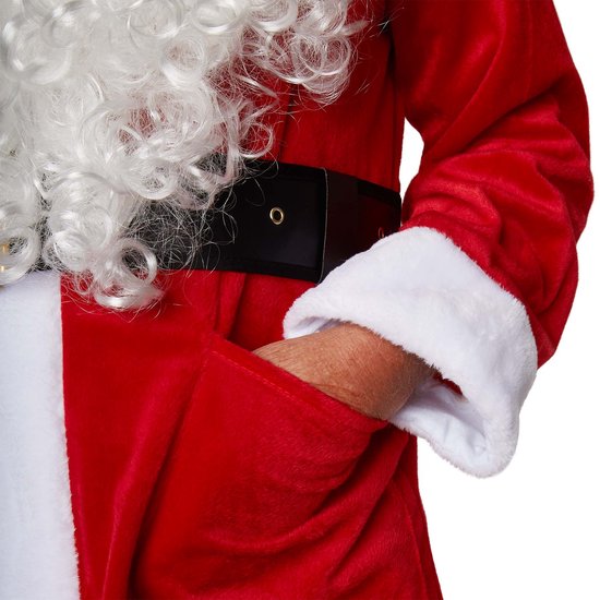 Dressforfun Mantel kerstman klassiek XXL - verkleedkleding kostuum halloween verkleden feestkleding carnavalskleding carnaval feestkledij partykleding - 303467