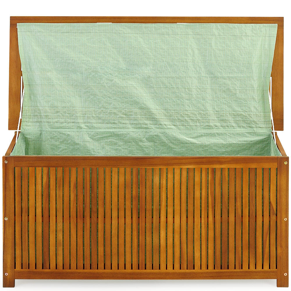 Casaria Tuinbox - Acacia Hout - Incl. Binnenzeil - 115 x 50 x 59 cm - Bruin