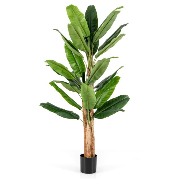 Coast Kunstmatige Bananenboom met 27 Grote Bladeren - 195 cm