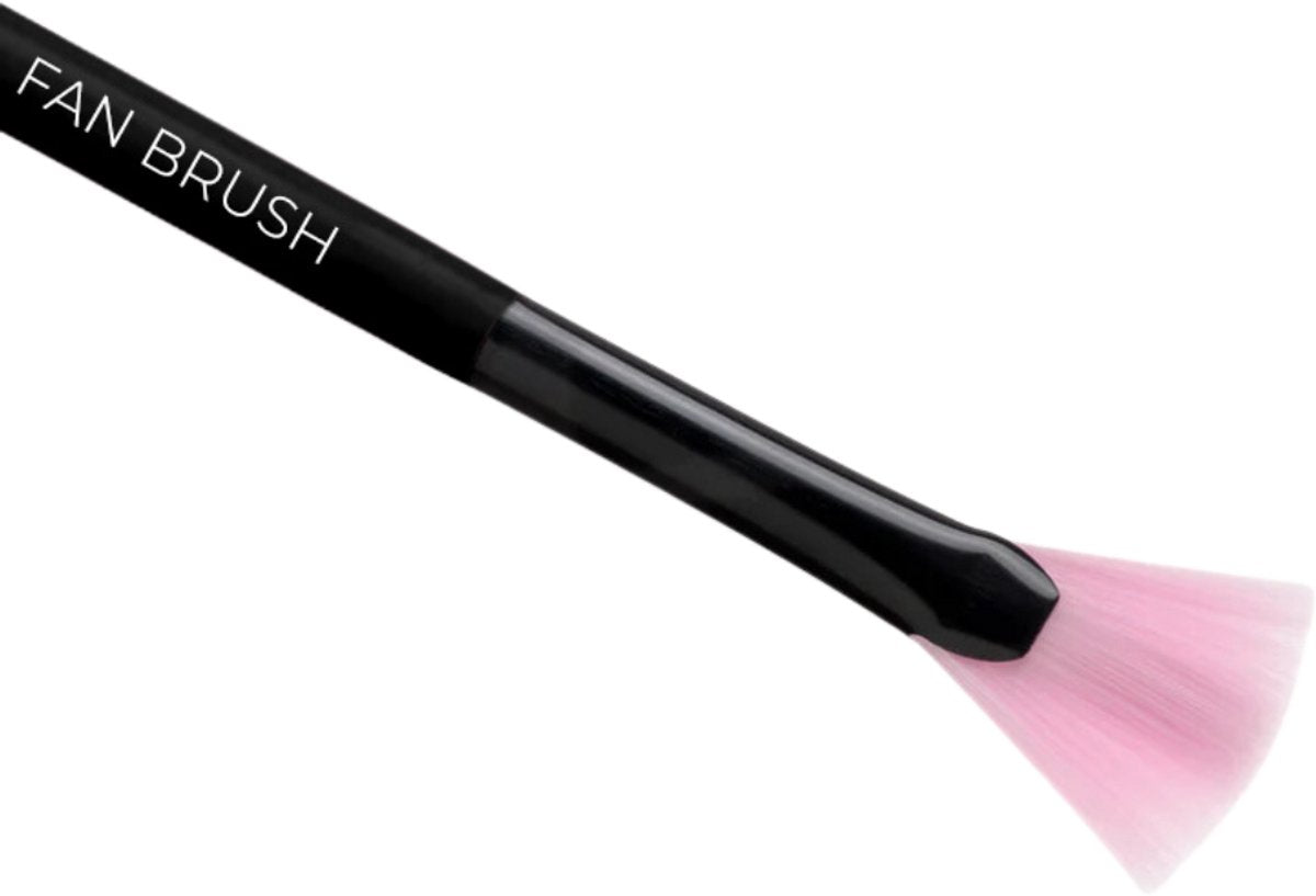 Gellac Fan Brush – Nail Art Kwast Zwart – Voor Gellak & Acryl Nagels – 8cm