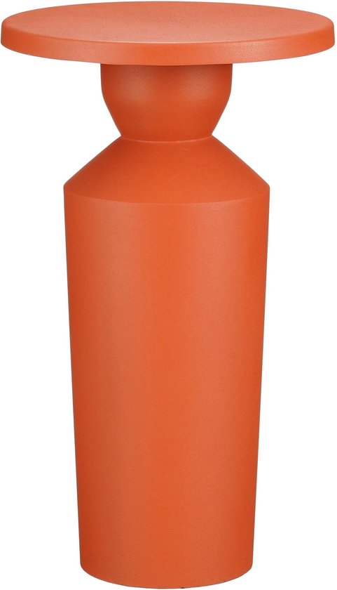 Mica Decorations Feroza Bijzettafel - H51 x Ø30 cm - Metaal - Oranje