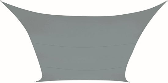 Perel Schaduwdoek - Polyester - UV-beschermend & Waterafstotend - 5x5m - Lichtgrijs