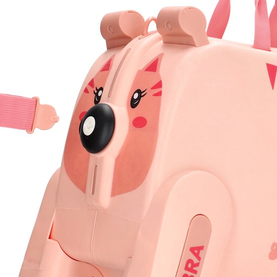 Zebra Trends Ranger Kinder Koffer - Handbagage - Kids - Zitkoffer - Kinderen - Roze
