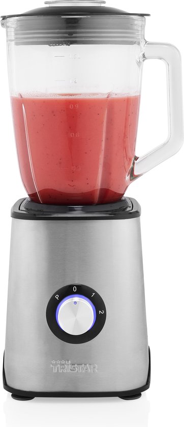 Tristar Blender 1000W - BL-4471 - 1,5L - Smoothiemaker en ijscrusher - 2 standen en pulse functie