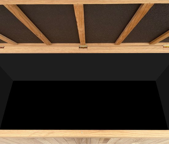 AXI Milo houten Opbergbox L Bruin - Kussenbox met bodem - 800 Liter - 200x80x80 cm – Gecarboniseerd Hemlock hout - Opbergbox Tuin