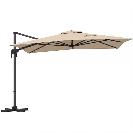 Coast Rechthoekige parasol - draaibaar voetpedaal en slinger - 300 x 390 cm - beige