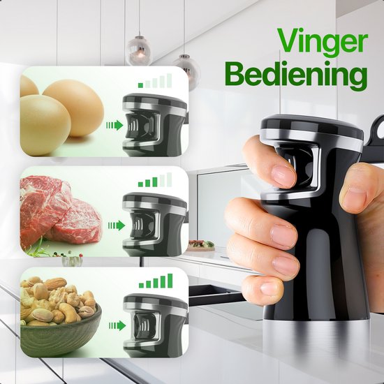 MATTI® - Staafmixer Set 5in1 - Elektrische Staafmixer - Hakmolen - Blender - Melkopschuimer - 1500W