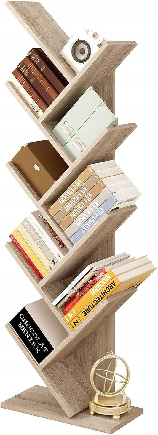 Eugad Boomvormige Boekenkast - Licht Eiken - 40 x 127 x 20 cm
