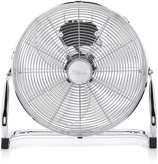 Metalen Vloerventilator 45 cm – 3 Standen – 130° Instelbaar – Sterke Luchtstroom – Tristar VE‑5935