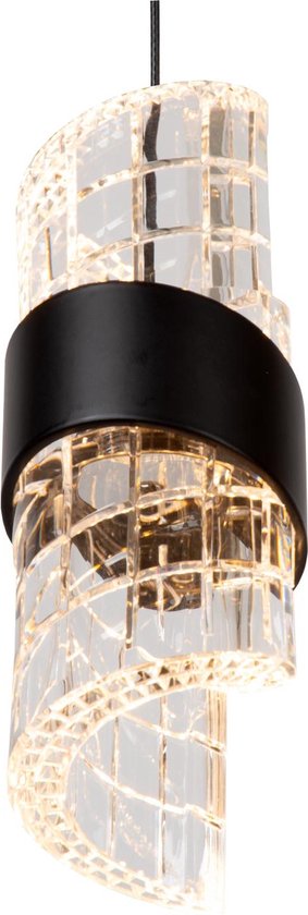 Lucide KLIGANDE - Hanglamp - Ø 30 cm - LED Dimbaar - 5x8W 2700K - Zwart