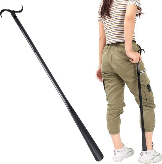 Safe Life Schoenlepel lang - 3 lengtes - Incl. aankleedstok en sokkenhulp - 3-in-1 functie