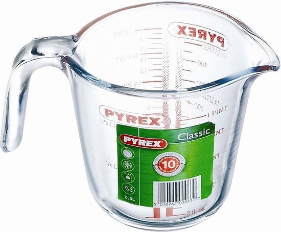 PYREX - Maatbeker - 0,5 liter - Classic Prepware