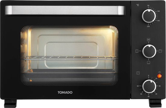 Tomado TEO2101B - Vrijstaande oven - Elektrische oven - 21 liter - Timer tot 60 minuten - Zwart