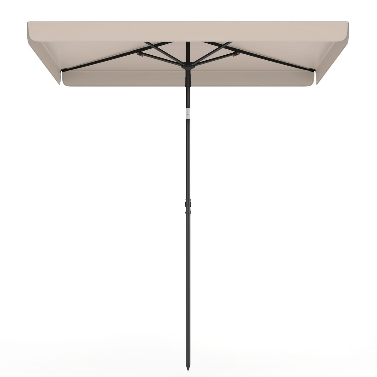 Coast Balkonparasol - rechthoekig - kantelbaar 30° - 200 x 130 cm - beige