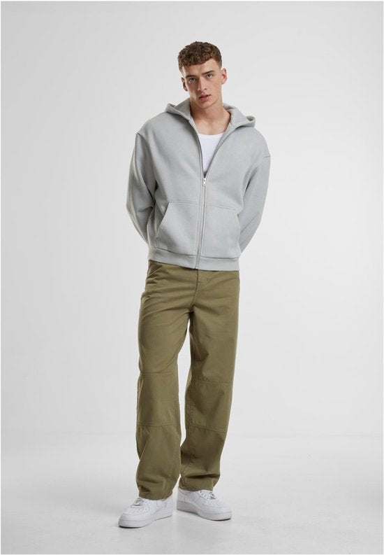 Urban Classics - Fluffy Vest met capuchon - S - Grijs